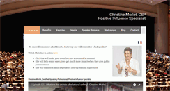Desktop Screenshot of christine-morlet.com