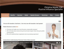 Tablet Screenshot of christine-morlet.com