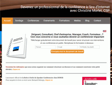 Tablet Screenshot of christine-morlet.fr